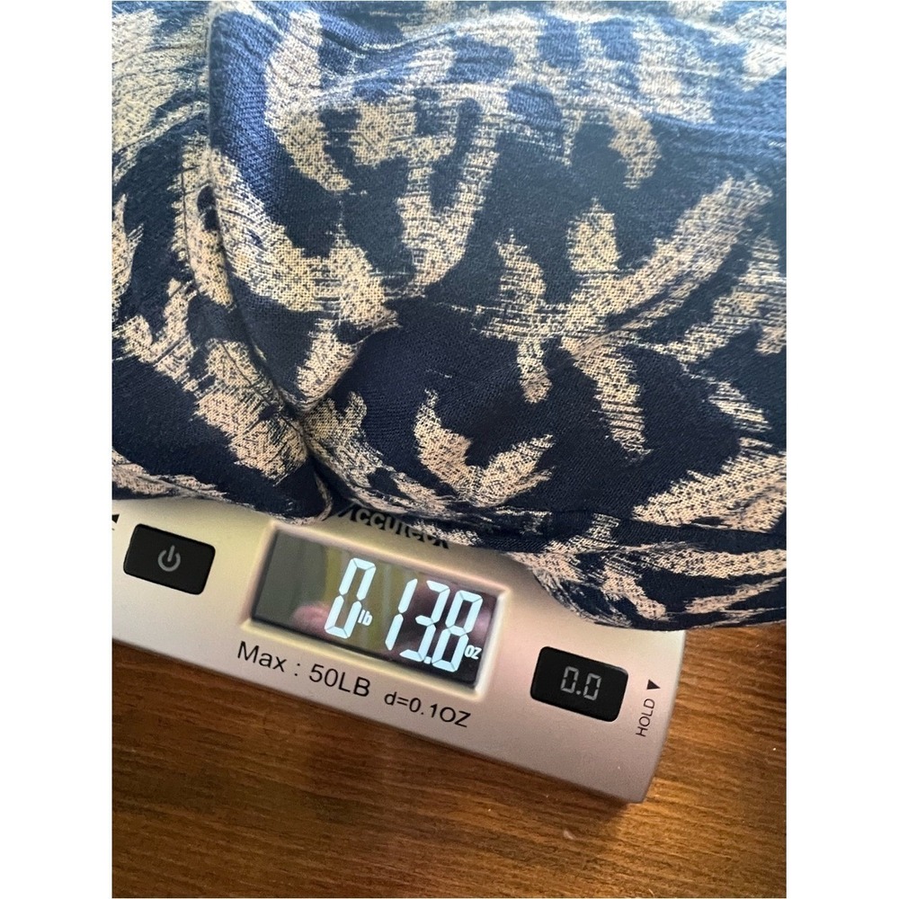 Faherty Navy Blue Floral Maxi Dress - Picture 12 of 12